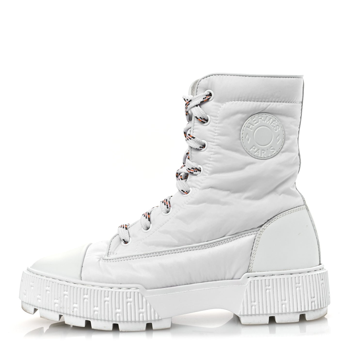 Calfskin Parachute Fresh Ankle Boots 37 White