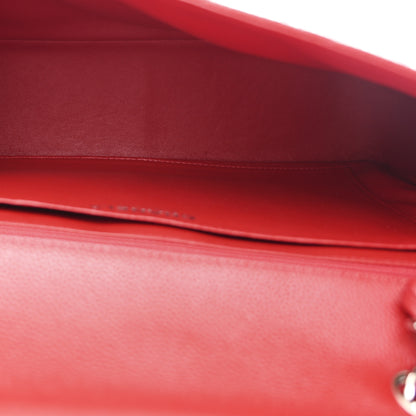 Chanel Caviar Quilted Jumbo Single Flap Red 5 of 11