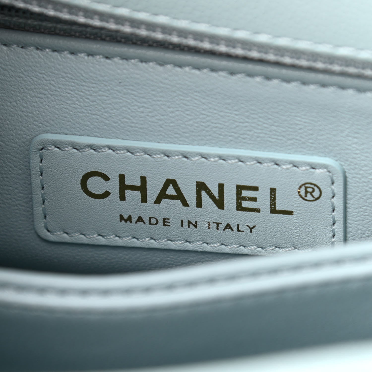 Chanel Caviar Quilted Mini Coco Handle Flap Light Blue 6 of 10