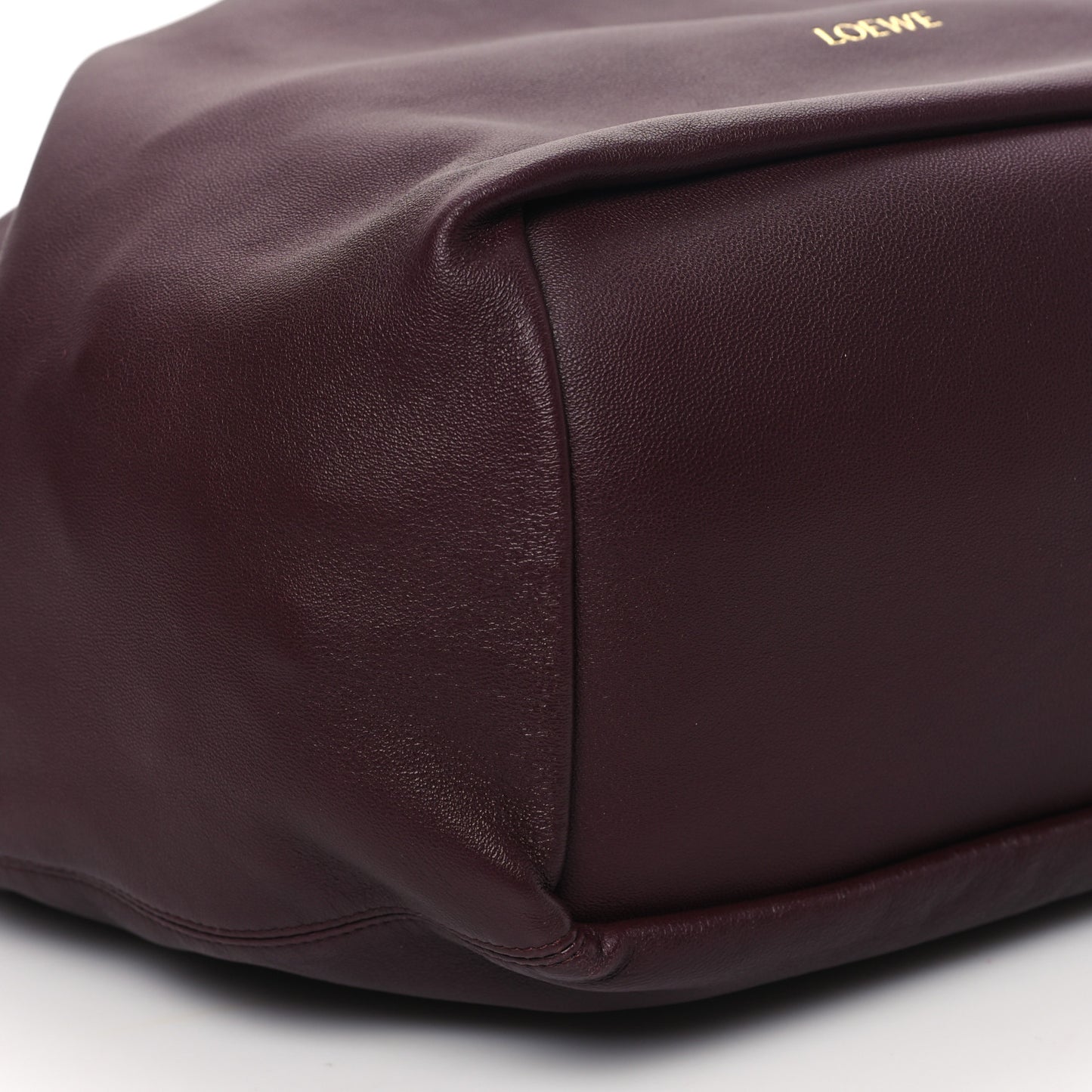 Buttery Nappa Lambskin Medium Squeeze Bag Dark Burgundy