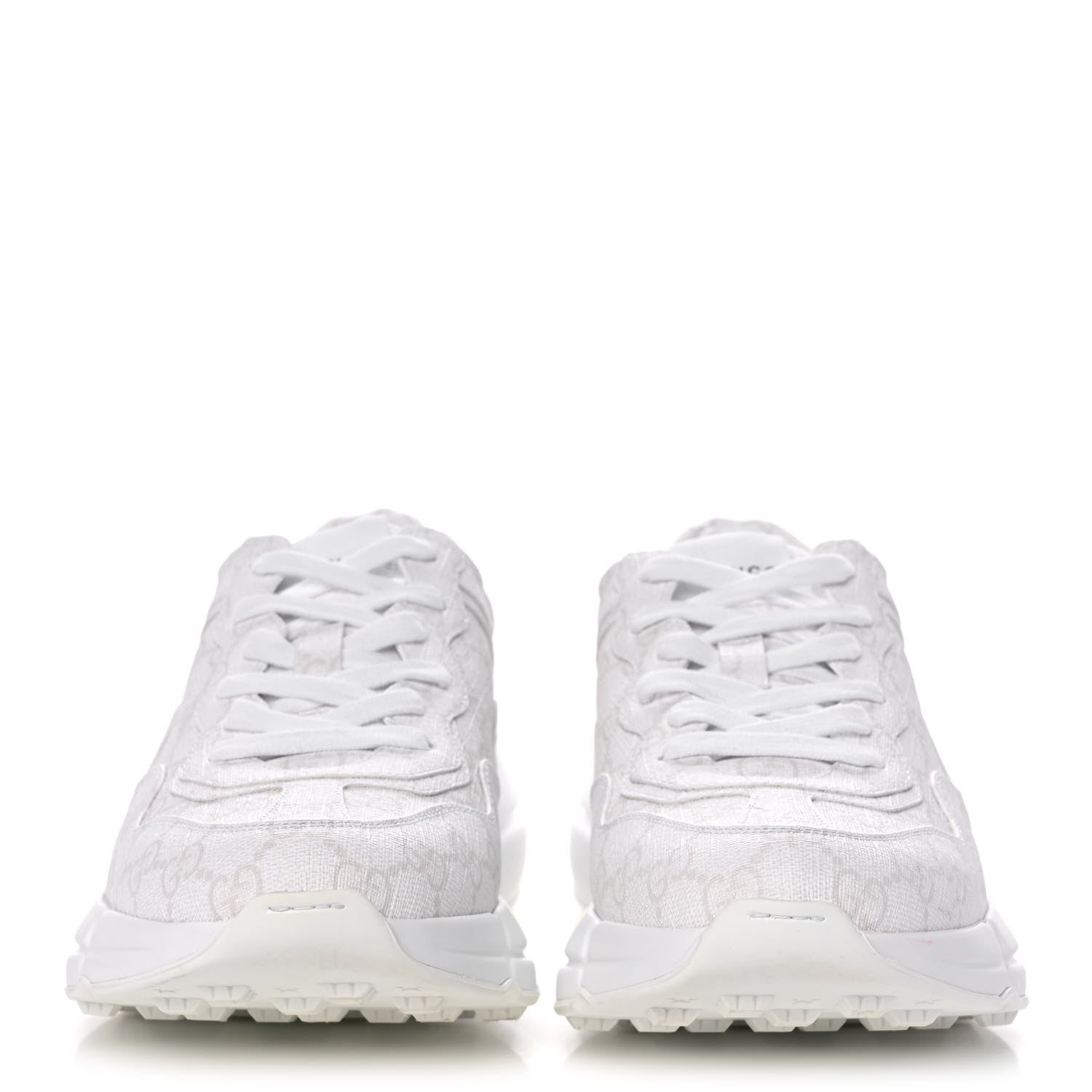 Gucci GG Supreme Monogram Womens Rhyton Sneakers 40 White 2 of 11