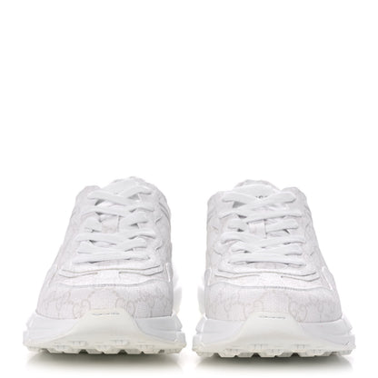 Gucci GG Supreme Monogram Womens Rhyton Sneakers 40 White 2 of 11