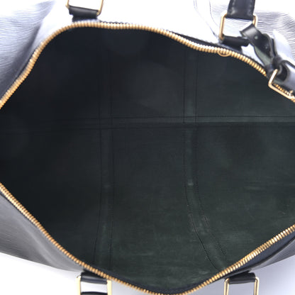 Louis Vuitton Epi Keepall 50 Black 4 of 9