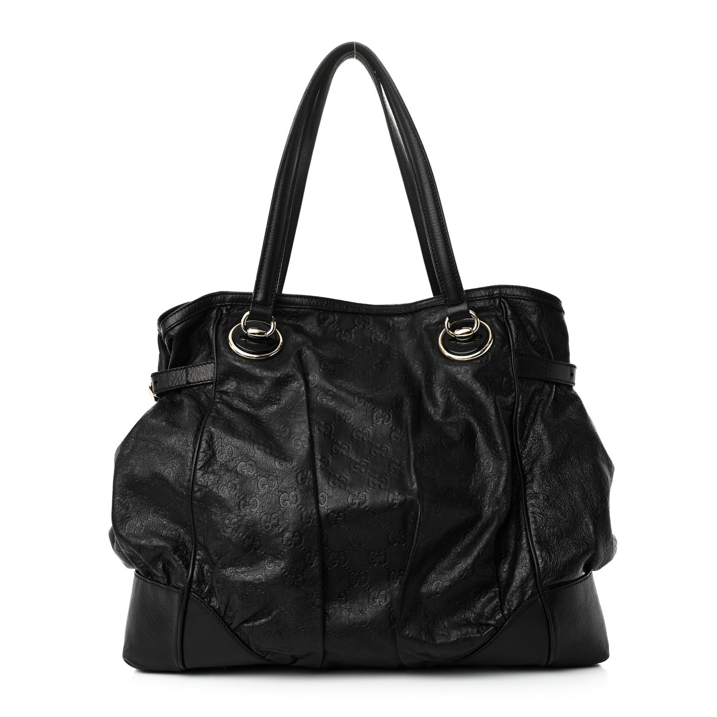 Guccissima Large Full Moon Tote Black