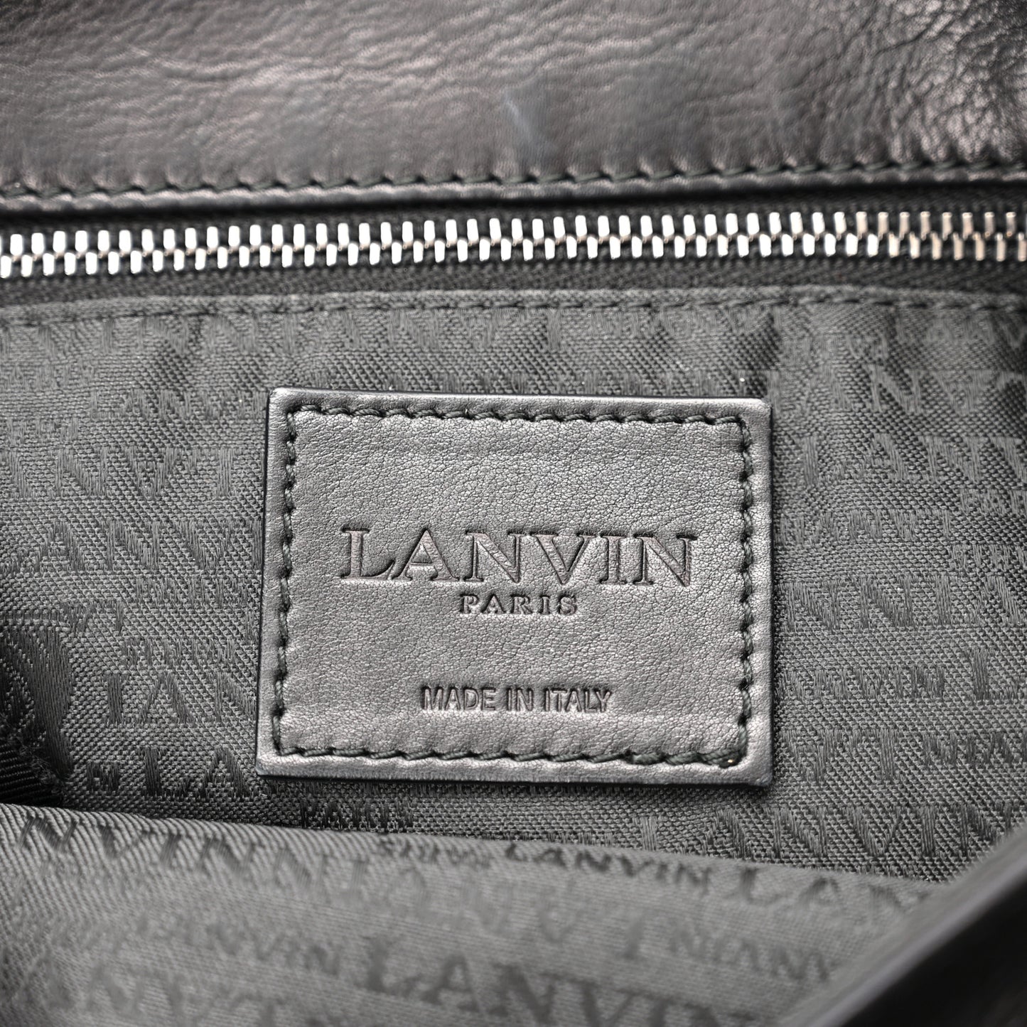 Calfskin Medium Happy Shoulder Bag Black