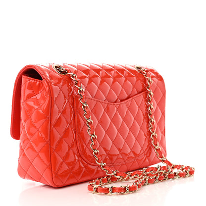 Chanel Patent Calfskin Quilted Valentine Charms Medium Single Flap Red 3 of 10