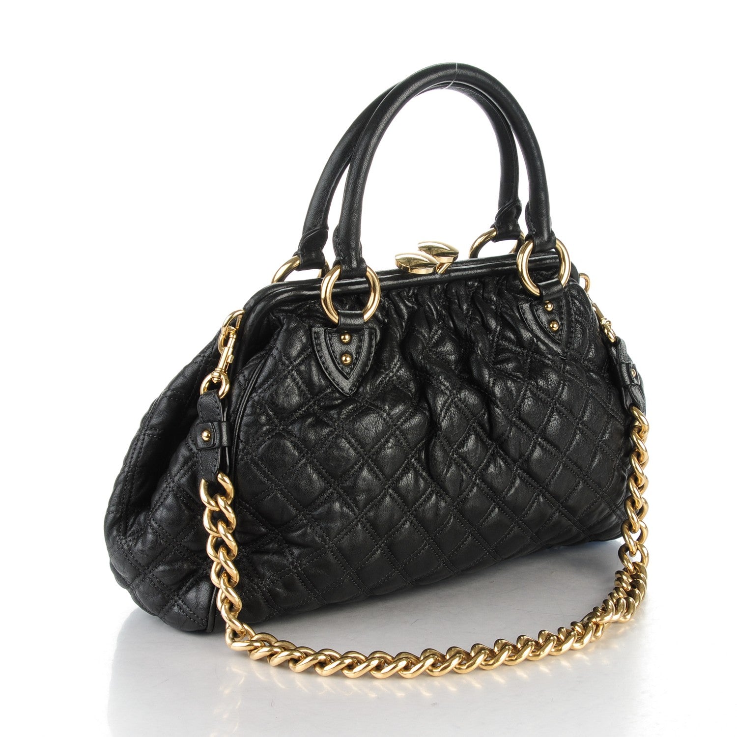 Marc Jacobs Calfskin Quilted Stam Black 3 of 7