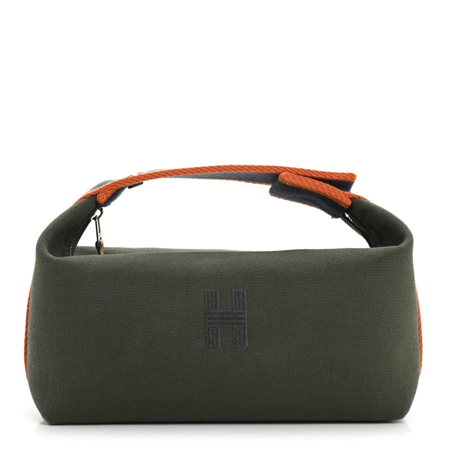 Hermes Canvas Small Bride-A-Brac Pouch Vert Foret 1 of 9
