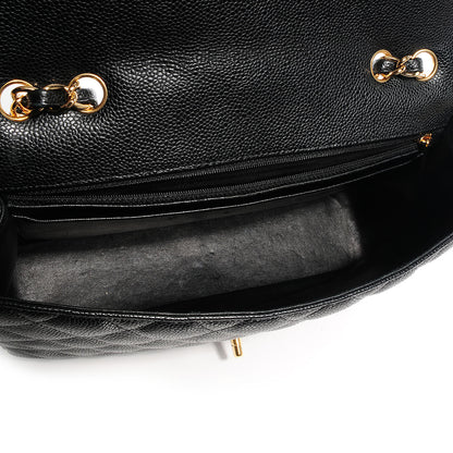 Chanel Caviar Jumbo Single Flap Black 6 of 9