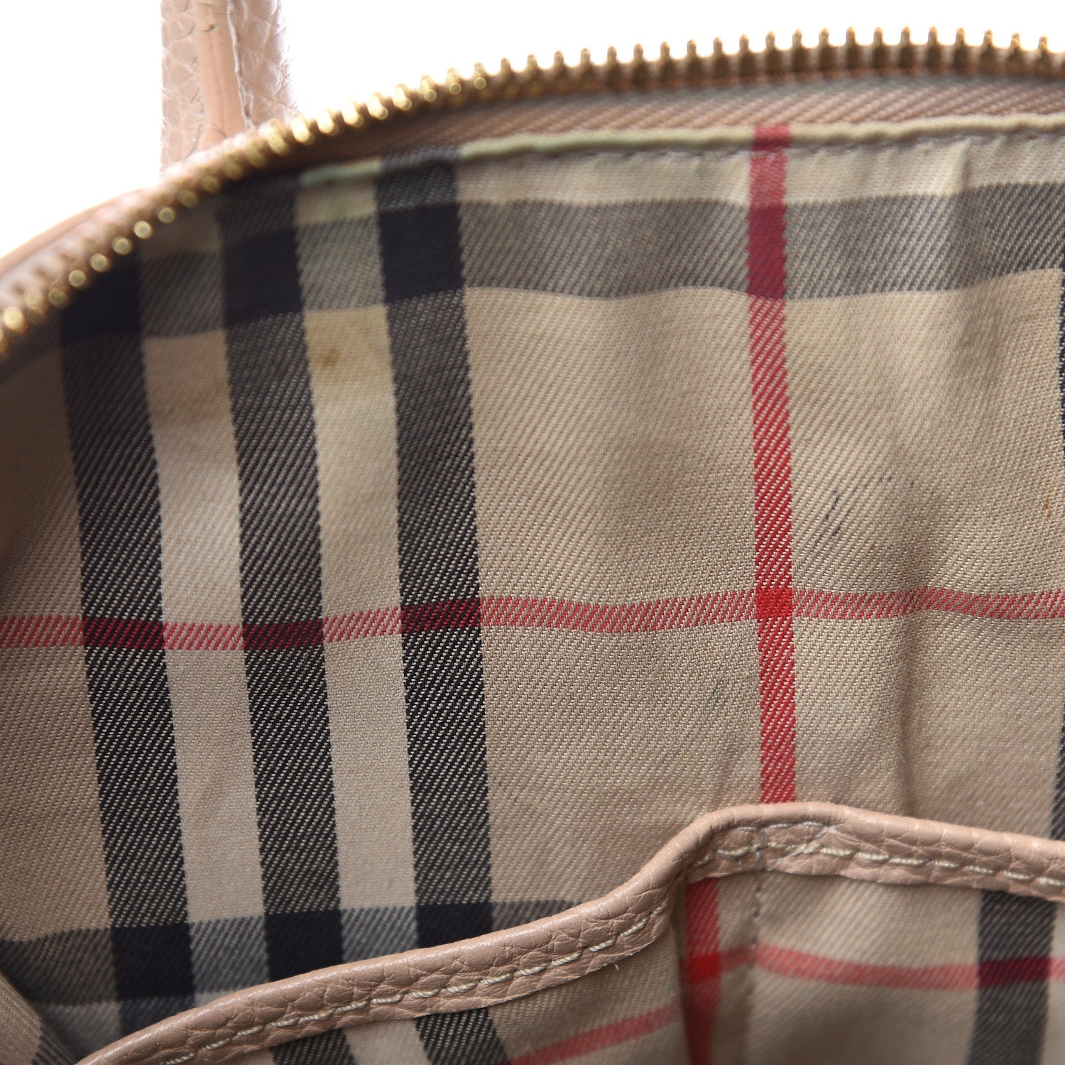 Burberry London Grainy Calfskin Small Greenwood Bowling Bag Light Nude 11 of 24