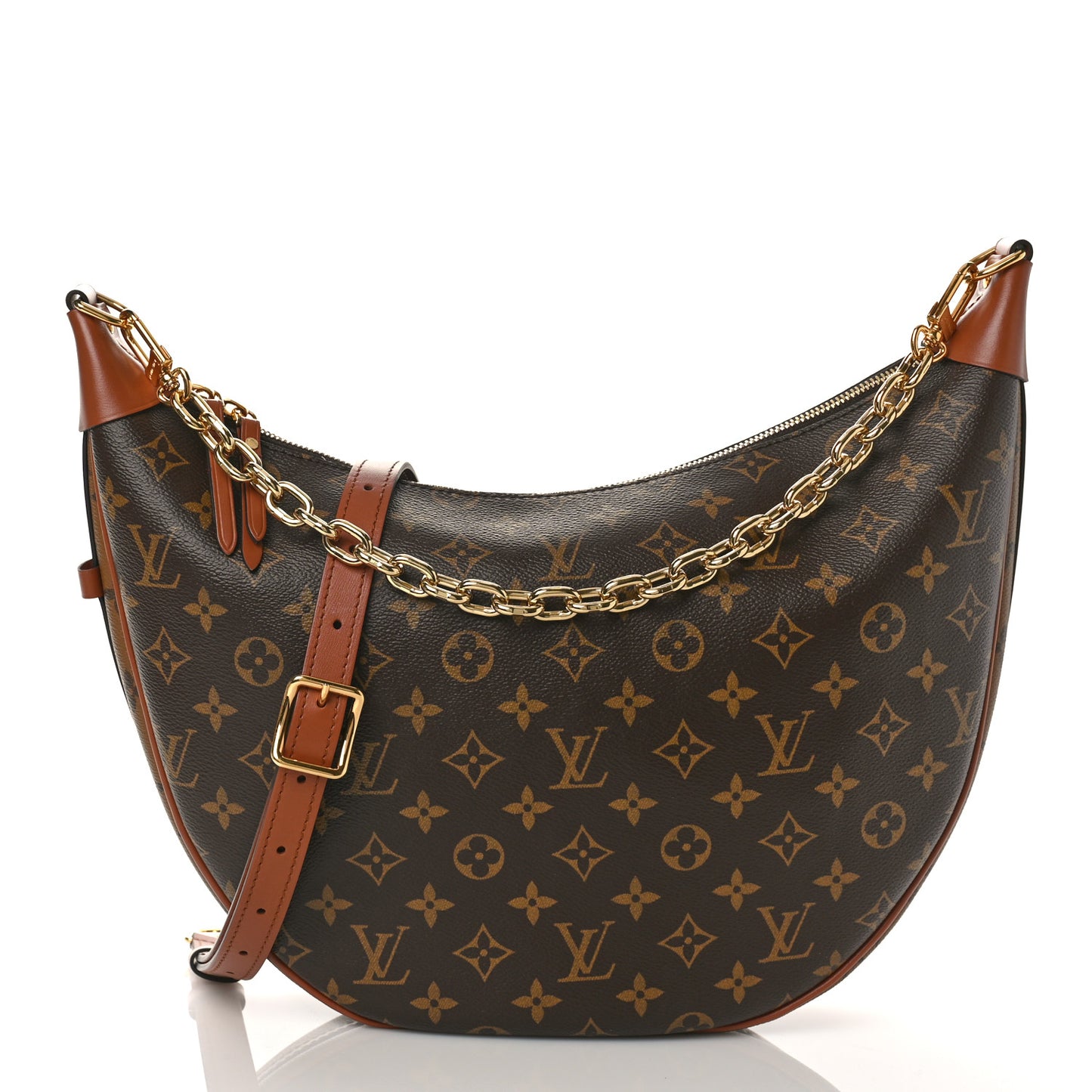 Reverse Monogram Loop Hobo