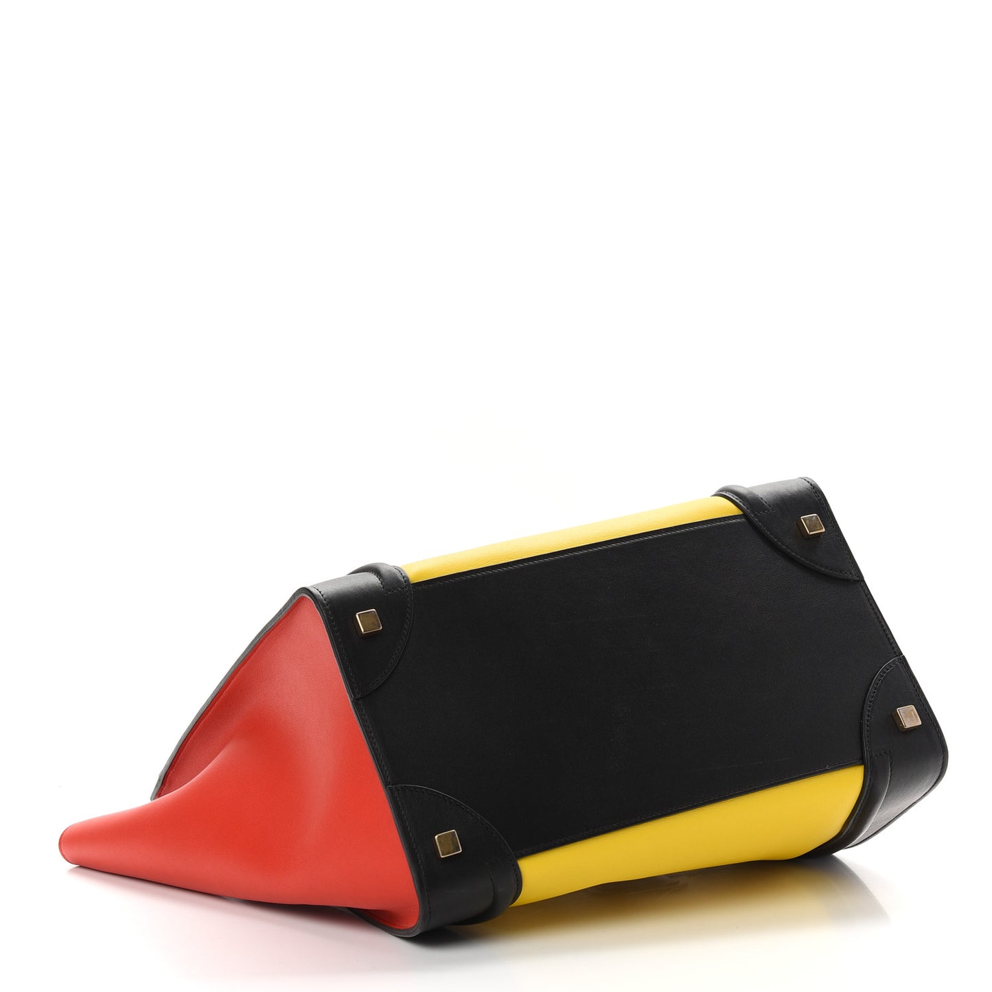Smooth Calfskin Mini Tri-Color Luggage Sunflower