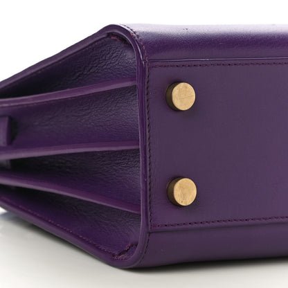 Saint Laurent Calfskin Nano Sac De Jour Purple 7 of 12
