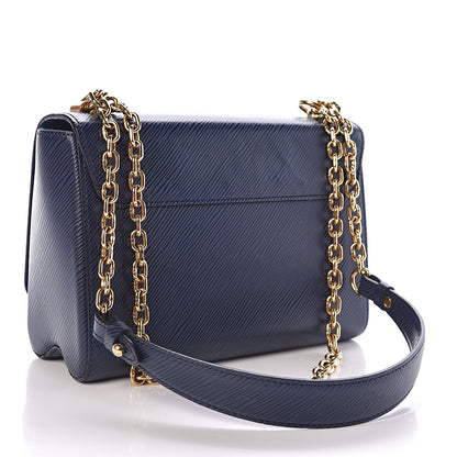 Louis Vuitton Epi Twist Shoulder Bag MM Indigo 3 of 10