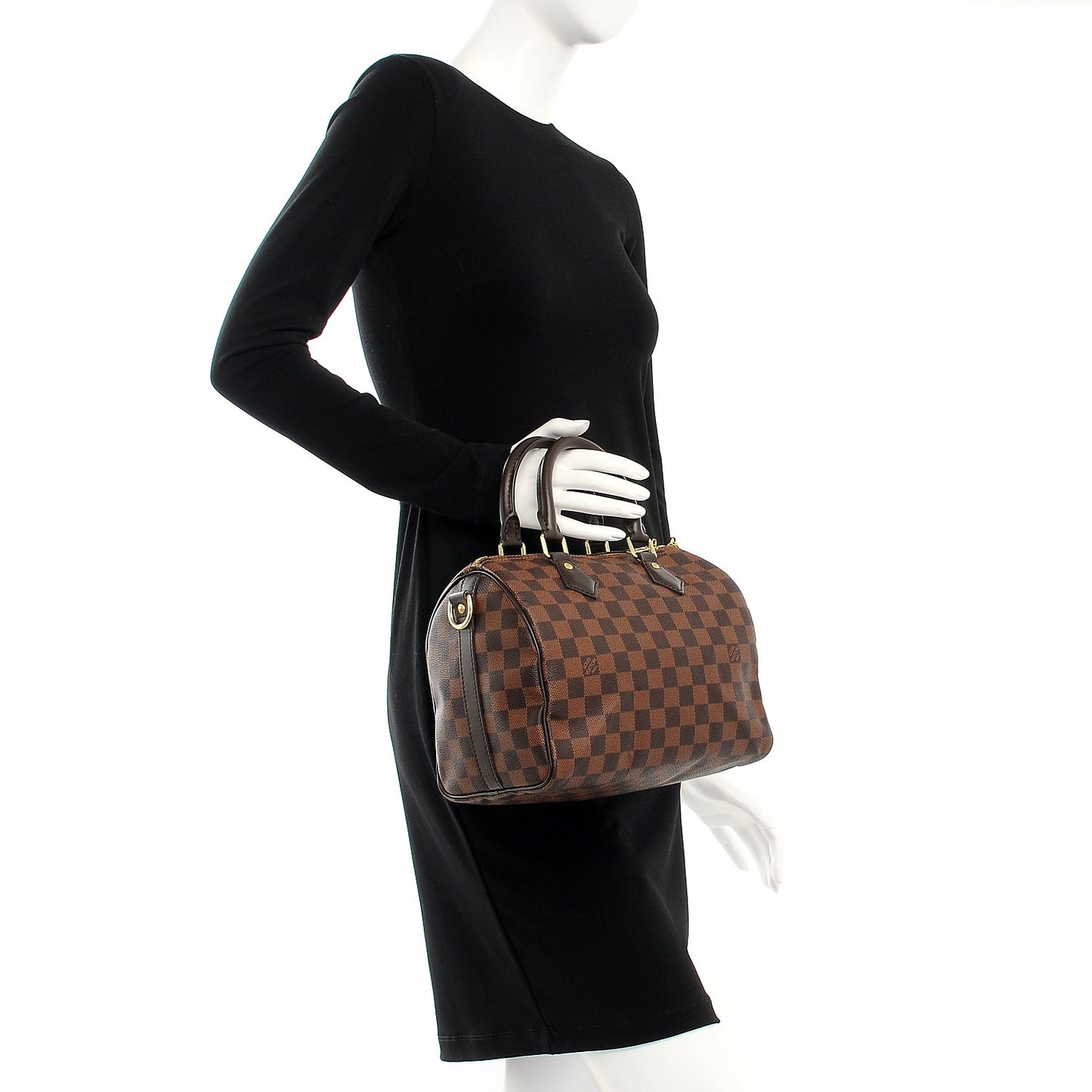 Damier Ebene Speedy Bandouliere 25