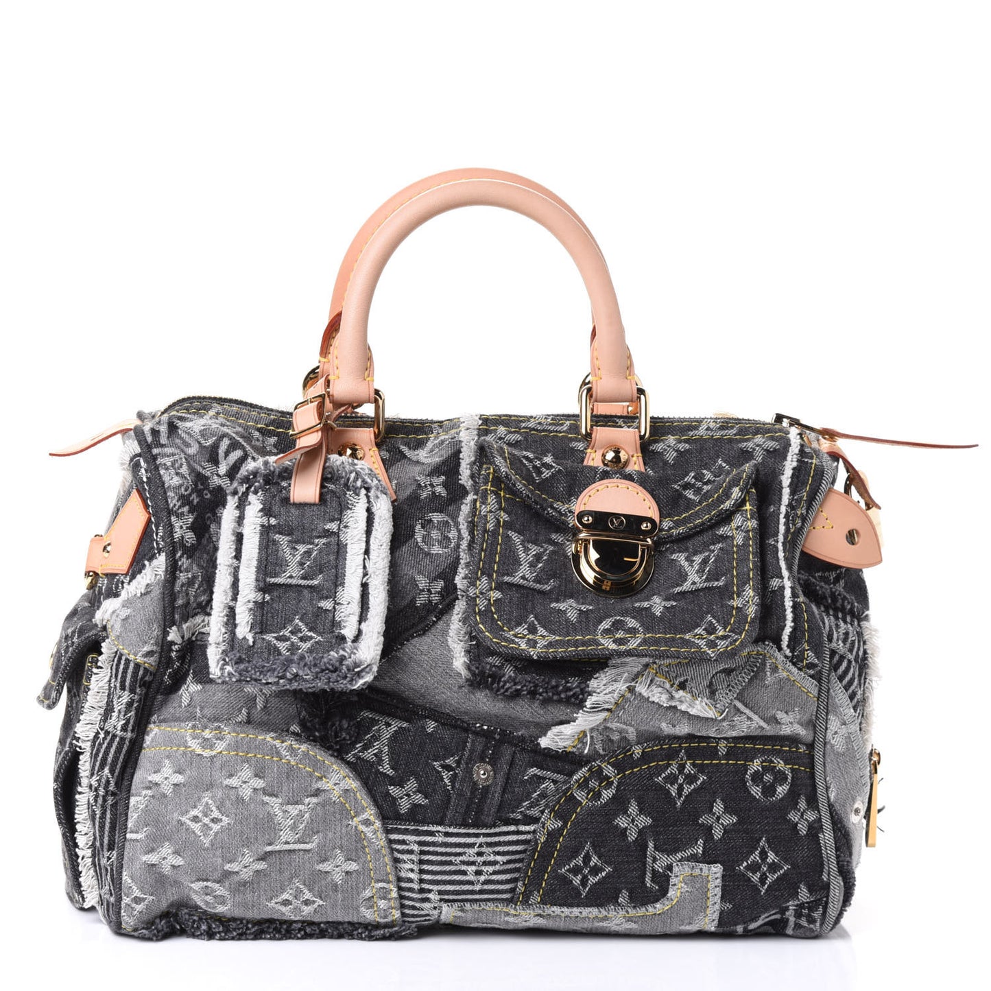 Denim Patchwork Speedy 30 Blue