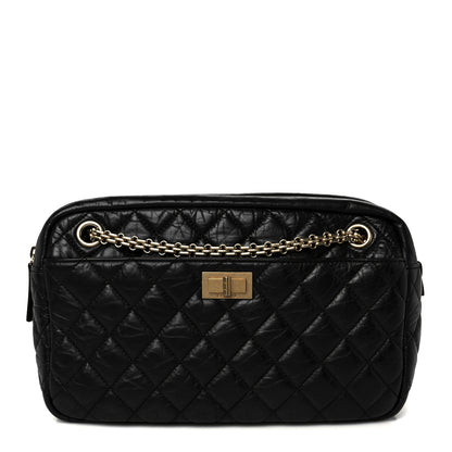 Chanel Aged Calfskin Quilted Medium Reissue Camera Case Black 1 of 10