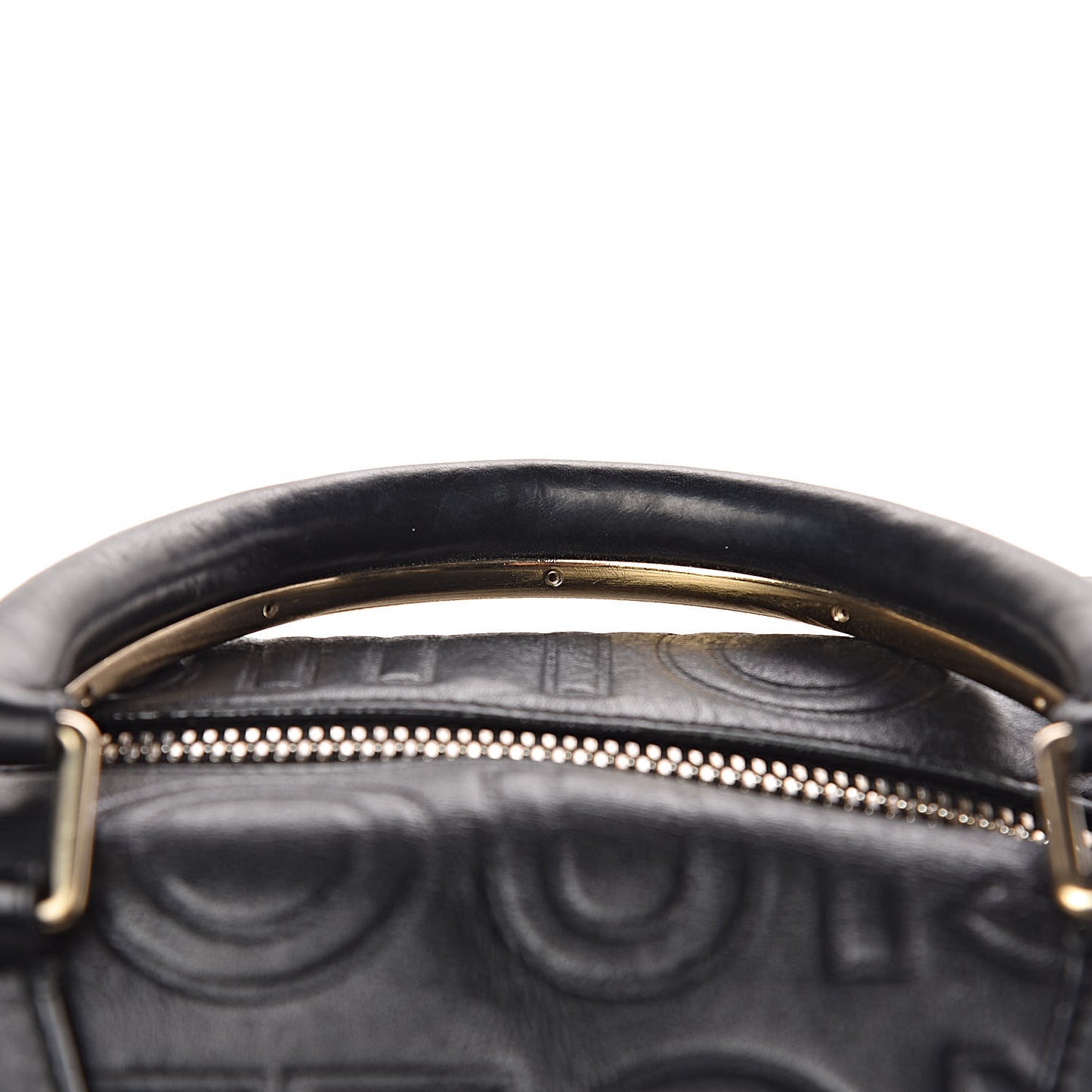 Calfskin Embossed Speedy Cube 30 Black