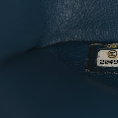 Chanel Caviar Quilted Jumbo Double Flap Navy 7 of 10