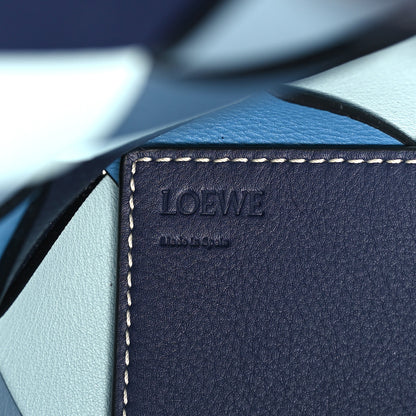 Loewe Calfskin Woven Small The Surplus Collection Basket Bag Steel Crystal 6 of 9