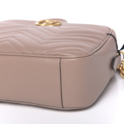 Gucci Calfskin Matelasse Medium GG Marmont Chain Shoulder Bag Porcelain Rose 10 of 10