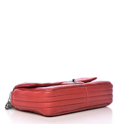 Chanel Calfskin Quilted Multi Chain Flap Red 4 of 12