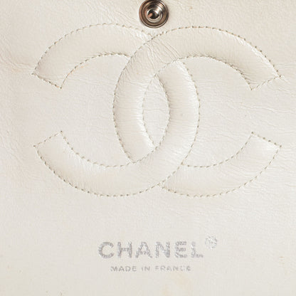 Chanel Caviar Quilted Medium Double Flap White 6 of 8
