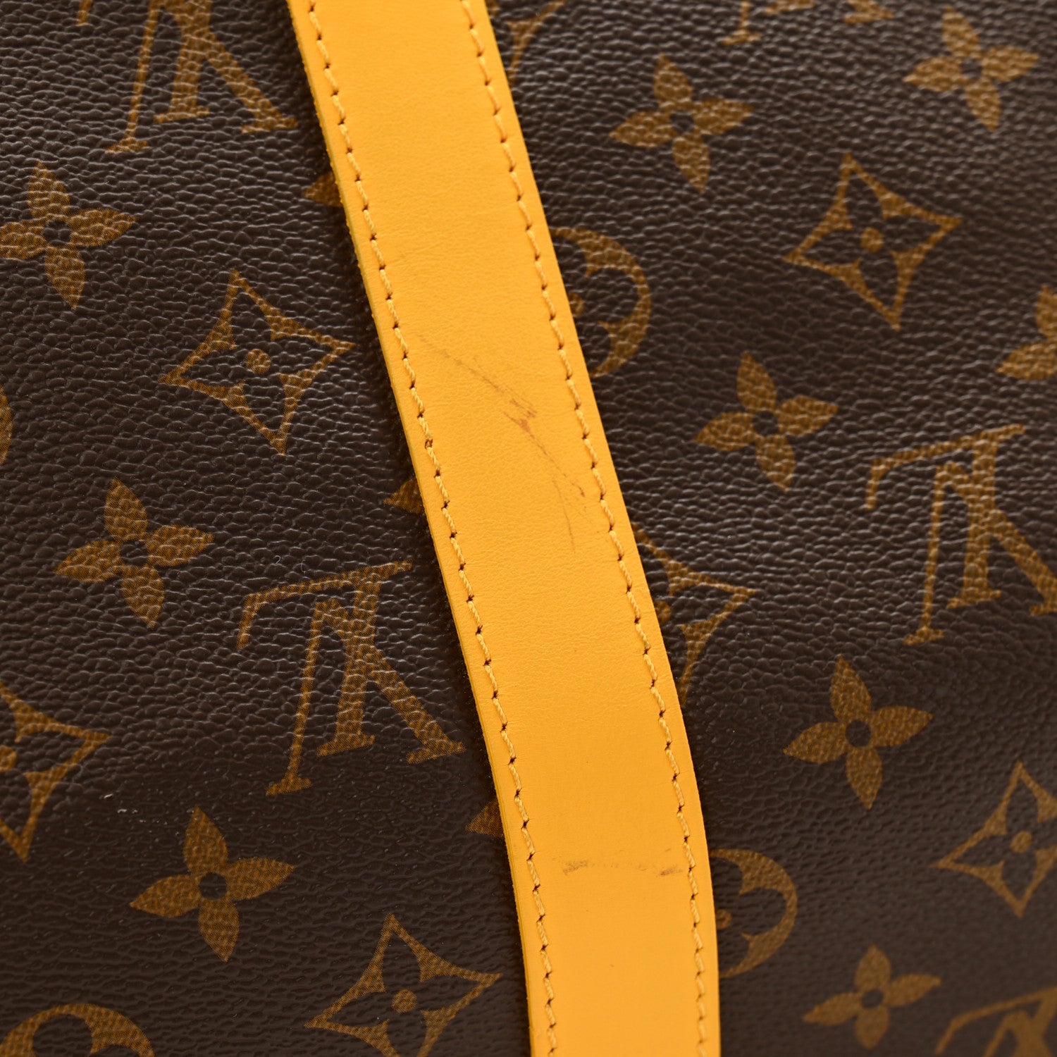 Louis Vuitton Monogram Keepall Bandouliere 50 Jaune Mat 12 of 12