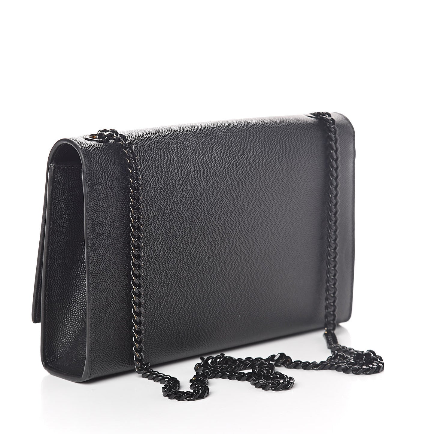 Grain De Poudre Medium Classic Monogram Kate Satchel Black