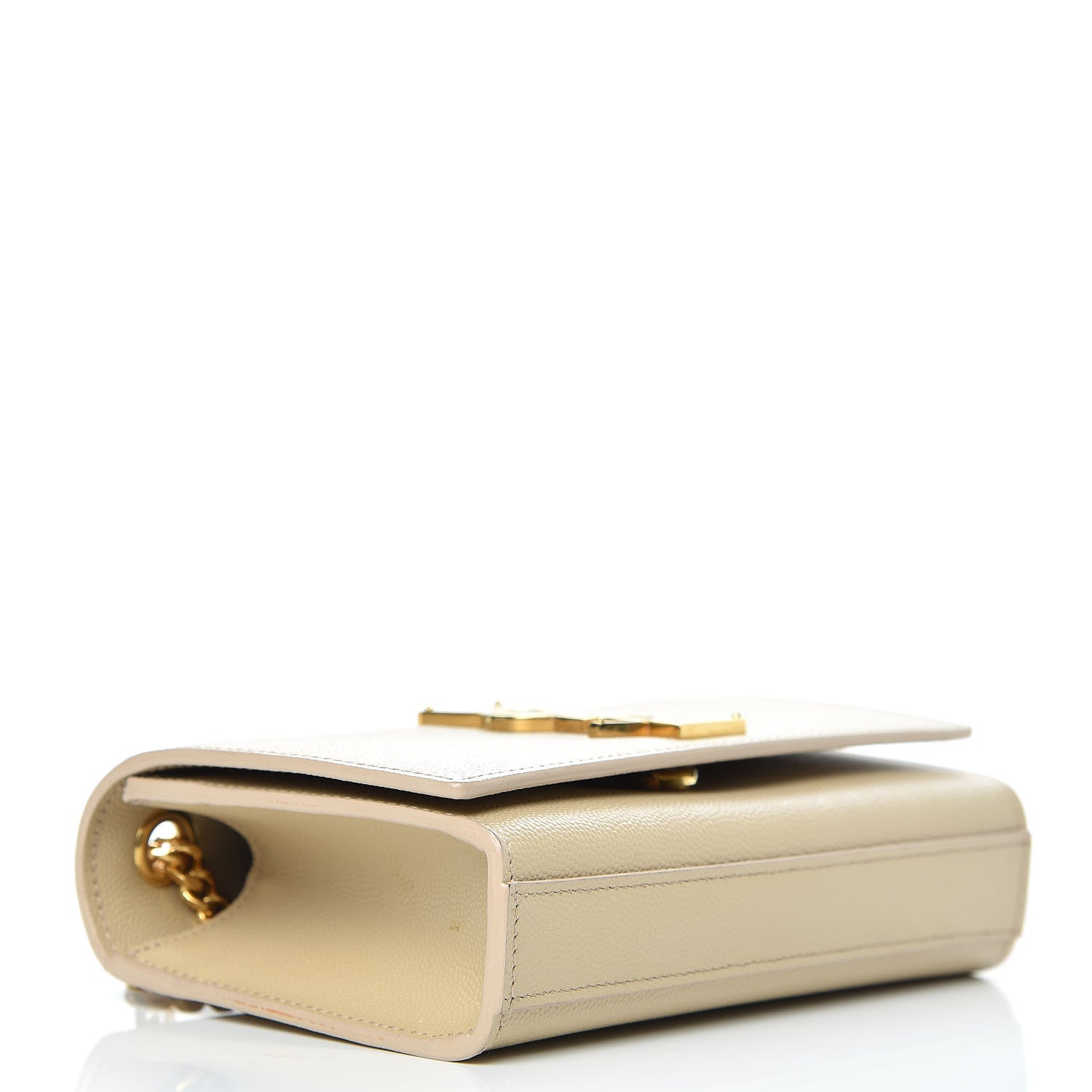 Saint Laurent Grain De Poudre Small Monogram Kate Satchel Nude Powder 4 of 11