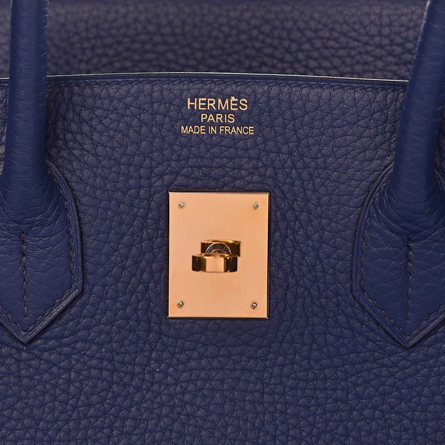 Hermes Taurillon Clemence Birkin 35 Bleu Saphir 27 of 37