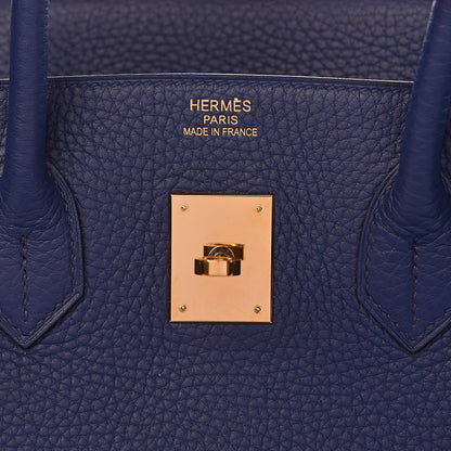 Hermes Taurillon Clemence Birkin 35 Bleu Saphir 27 of 37