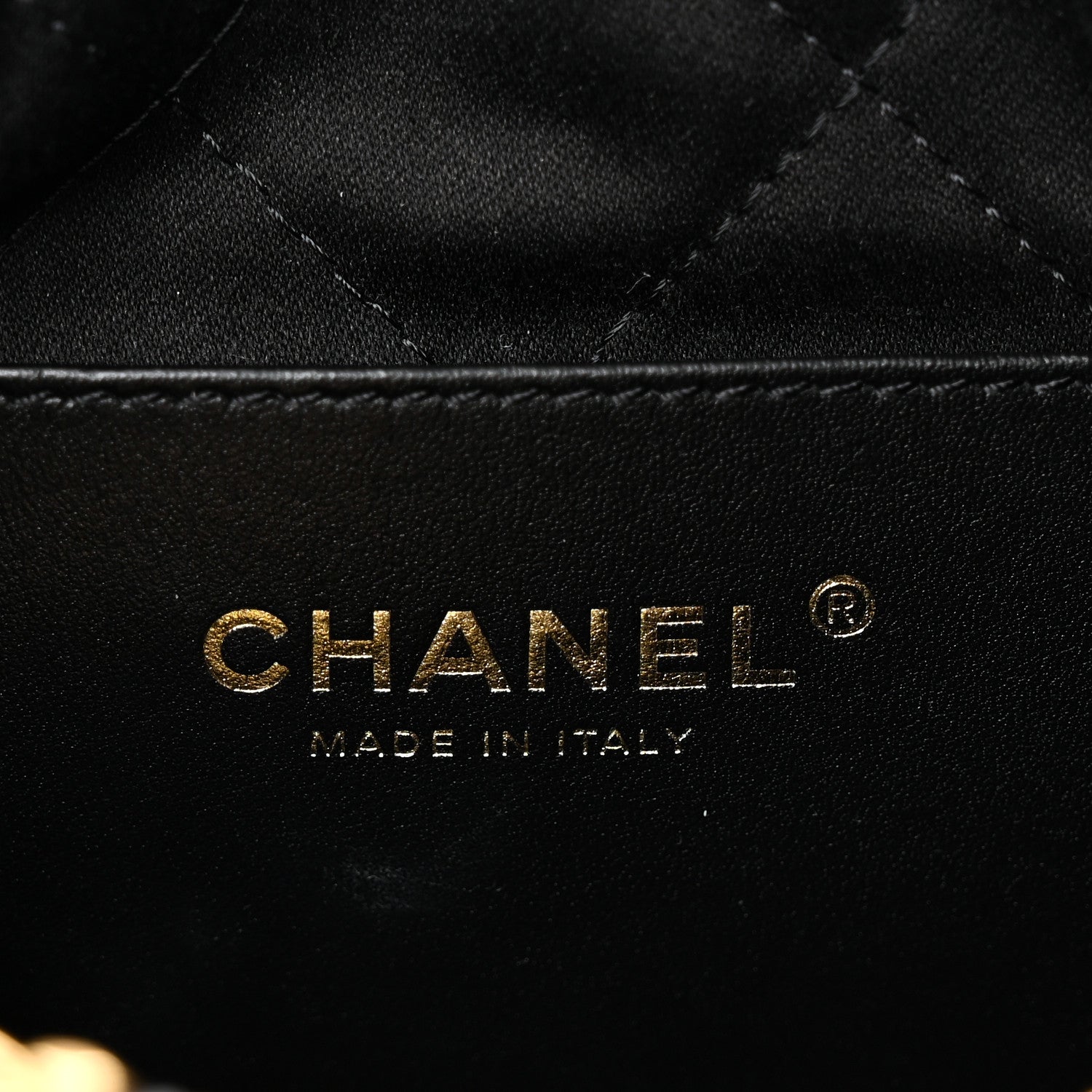 Chanel Shiny Calfskin Quilted Mini Chanel 22 Black 6 of 10