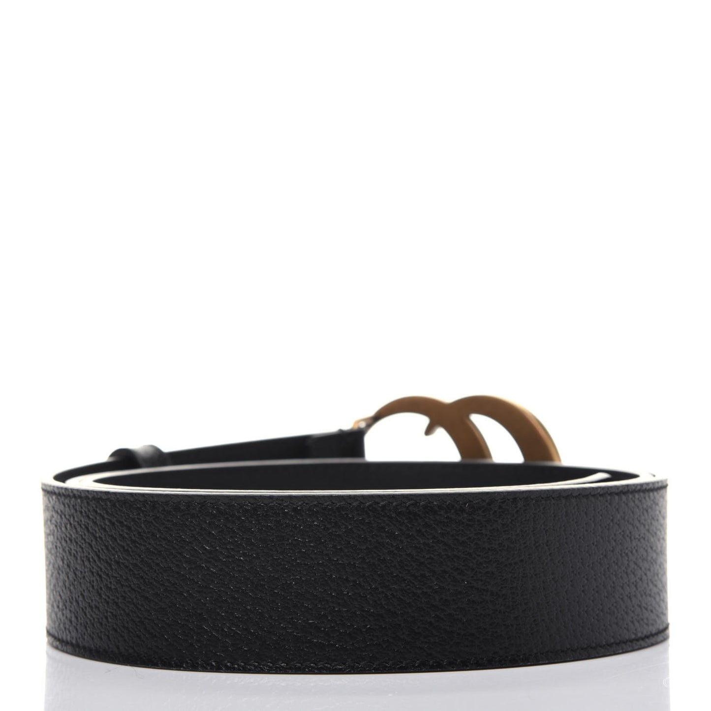 Textured Calfskin Double G 40mm Belt 115 46 Black