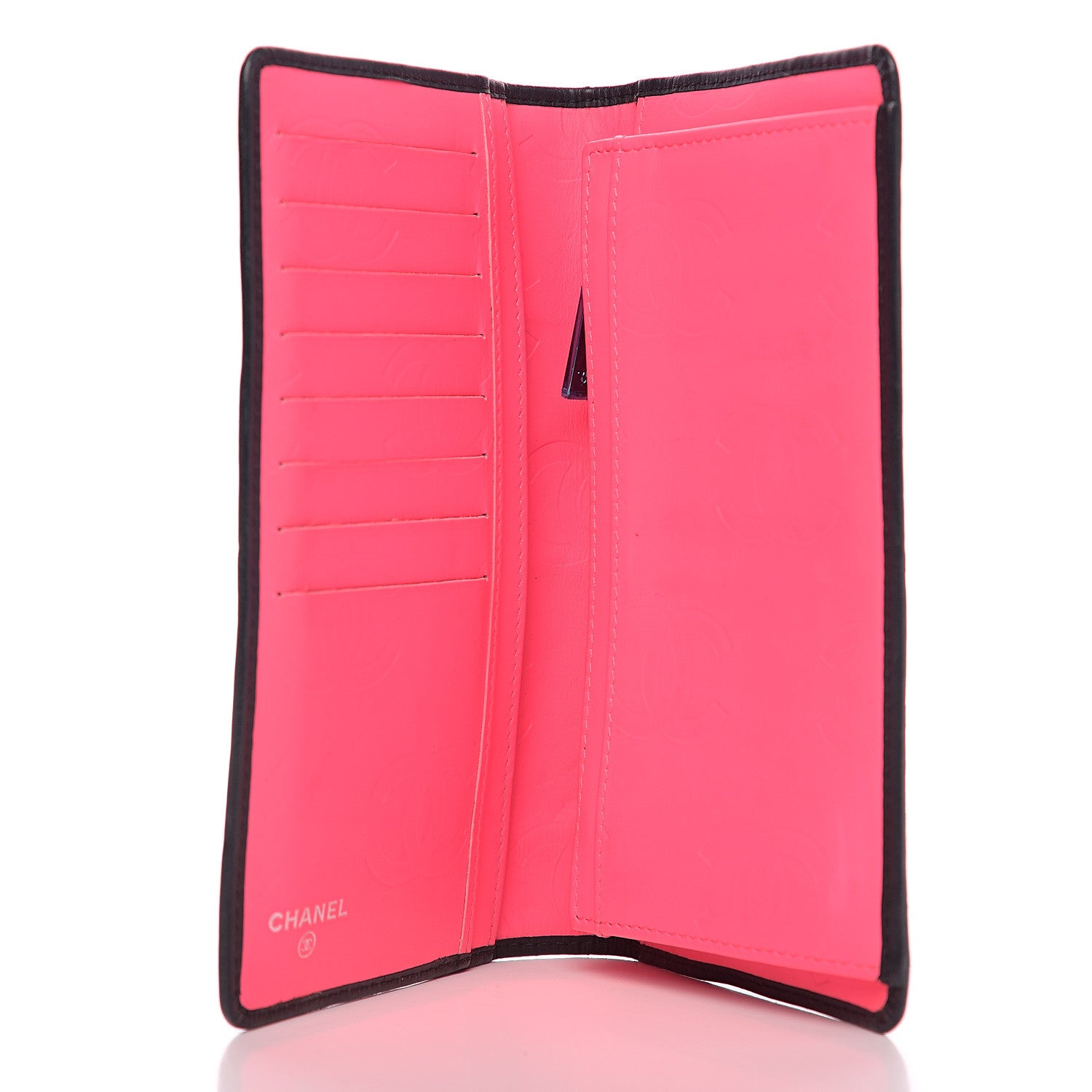 Chanel Calfskin Quilted Cambon Yen Wallet Black 4 of 8