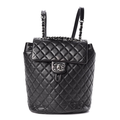 Chanel Lambskin Quilted Small Urban Spirit Backpack Black 1 of 12