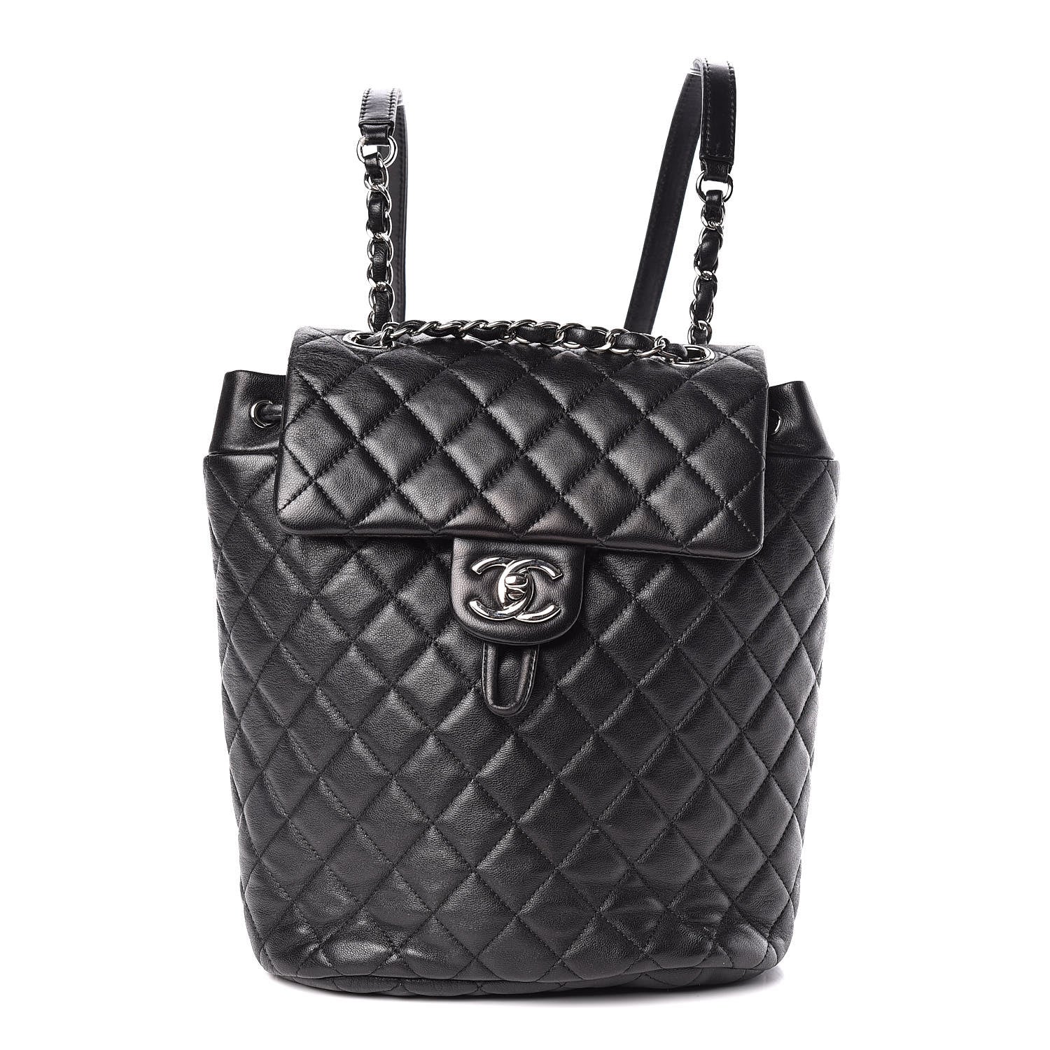 Chanel Lambskin Quilted Small Urban Spirit Backpack Black 1 of 12