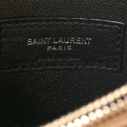 Saint Laurent Calfskin Y Quilted Monogram Small Loulou Chain Satchel Dark Beige 6 of 10