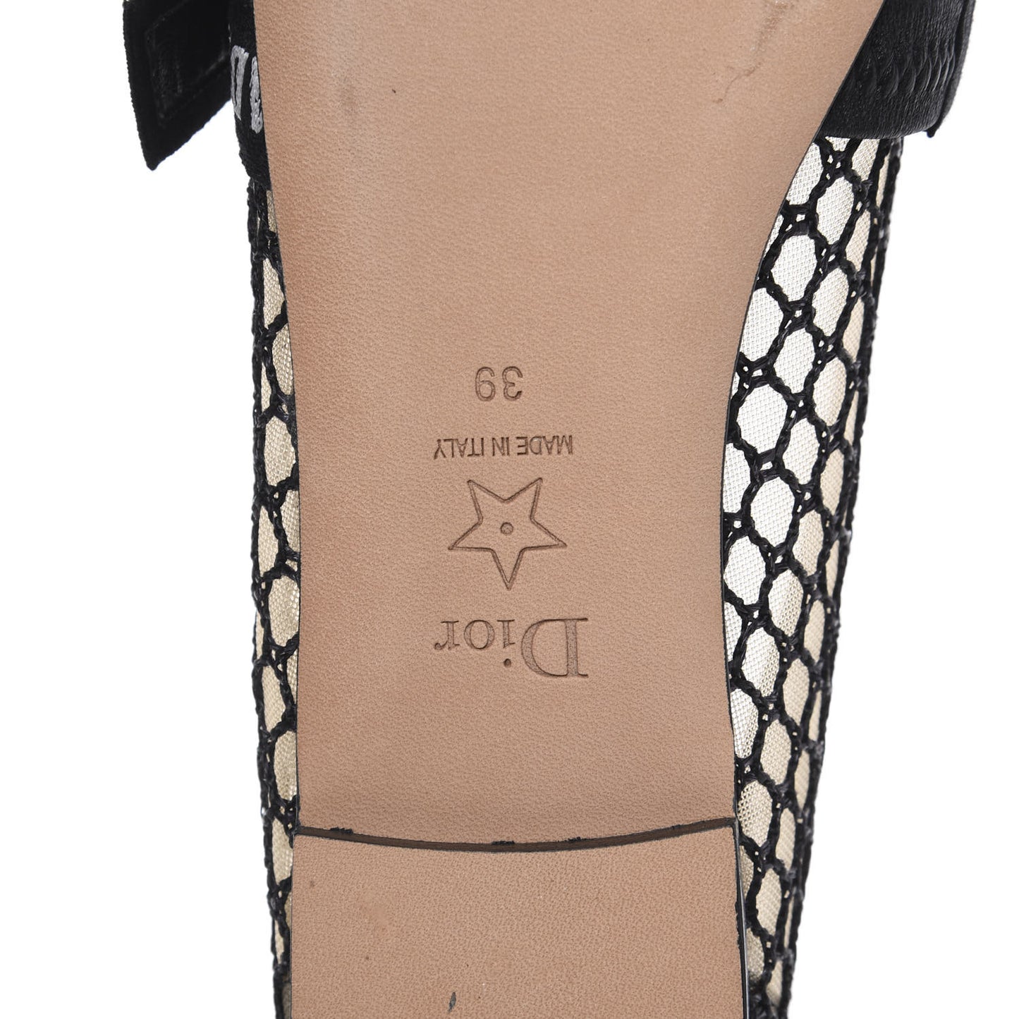 Resille Ribbon Miss J'Adior Ballet Flat 39 Black
