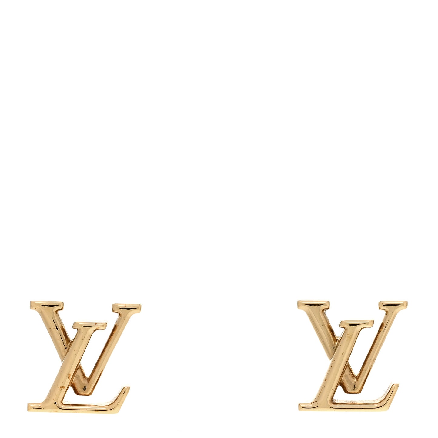 Metal LV Iconic Earrings Gold