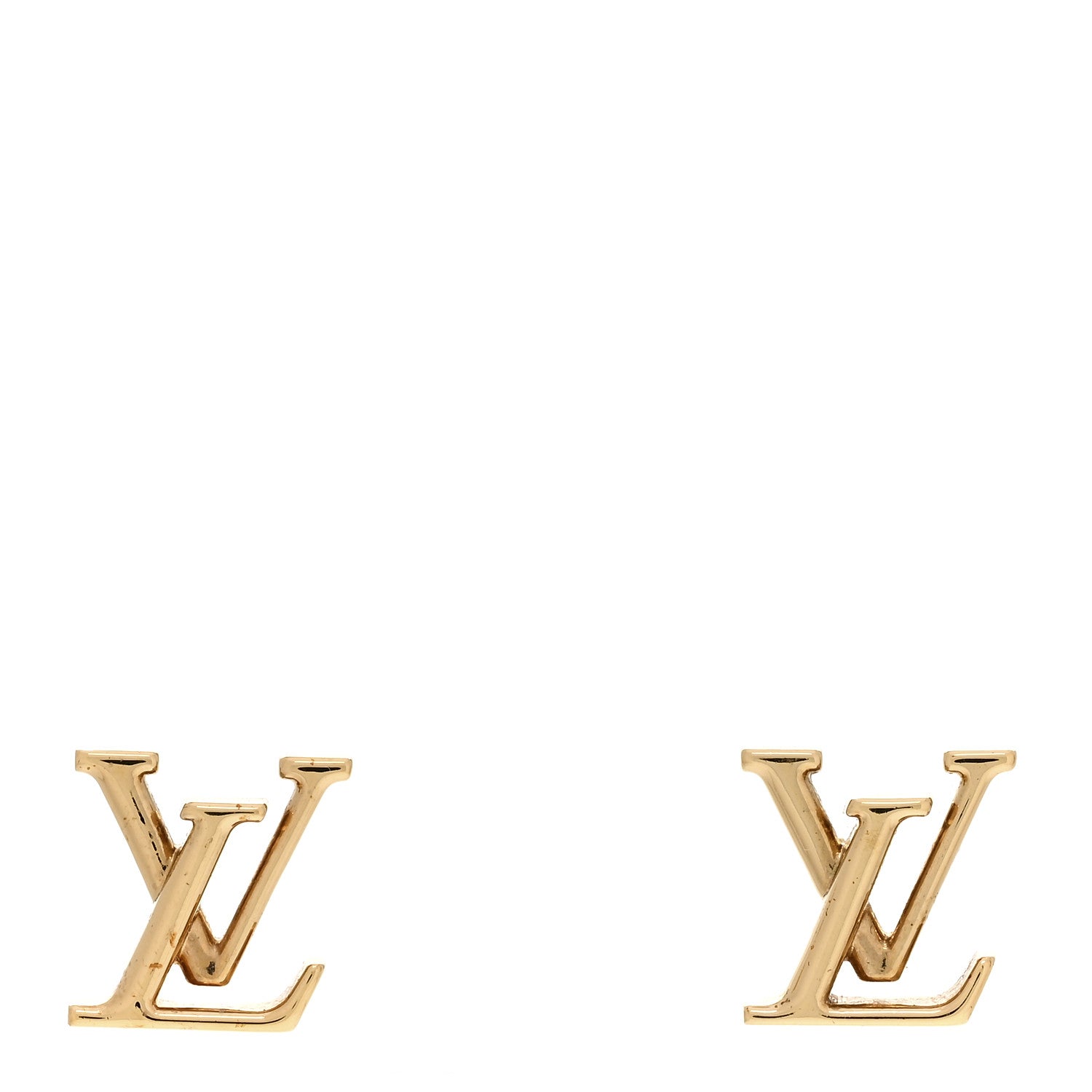 Louis Vuitton Metal LV Iconic Earrings Gold 1 of 4