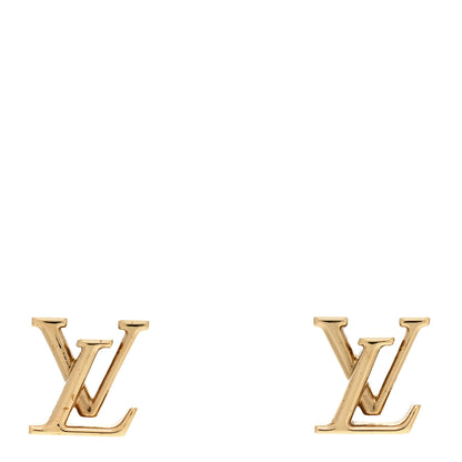 Louis Vuitton Metal LV Iconic Earrings Gold 1 of 4