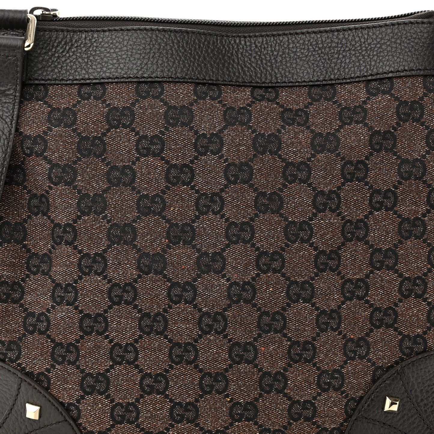 Monogram Flat Messenger Bag Black