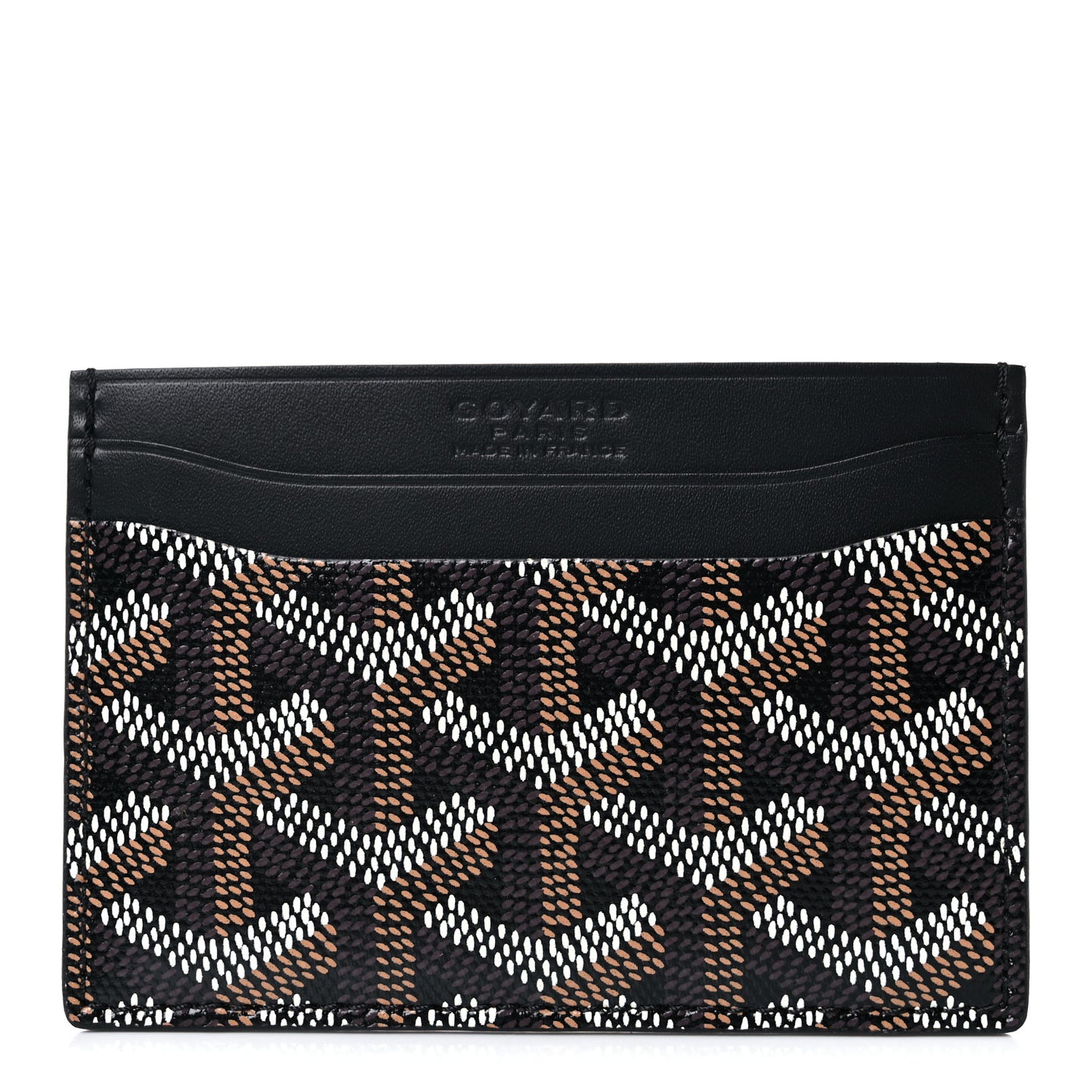 Goyardine Saint Sulpice Card Holder Black