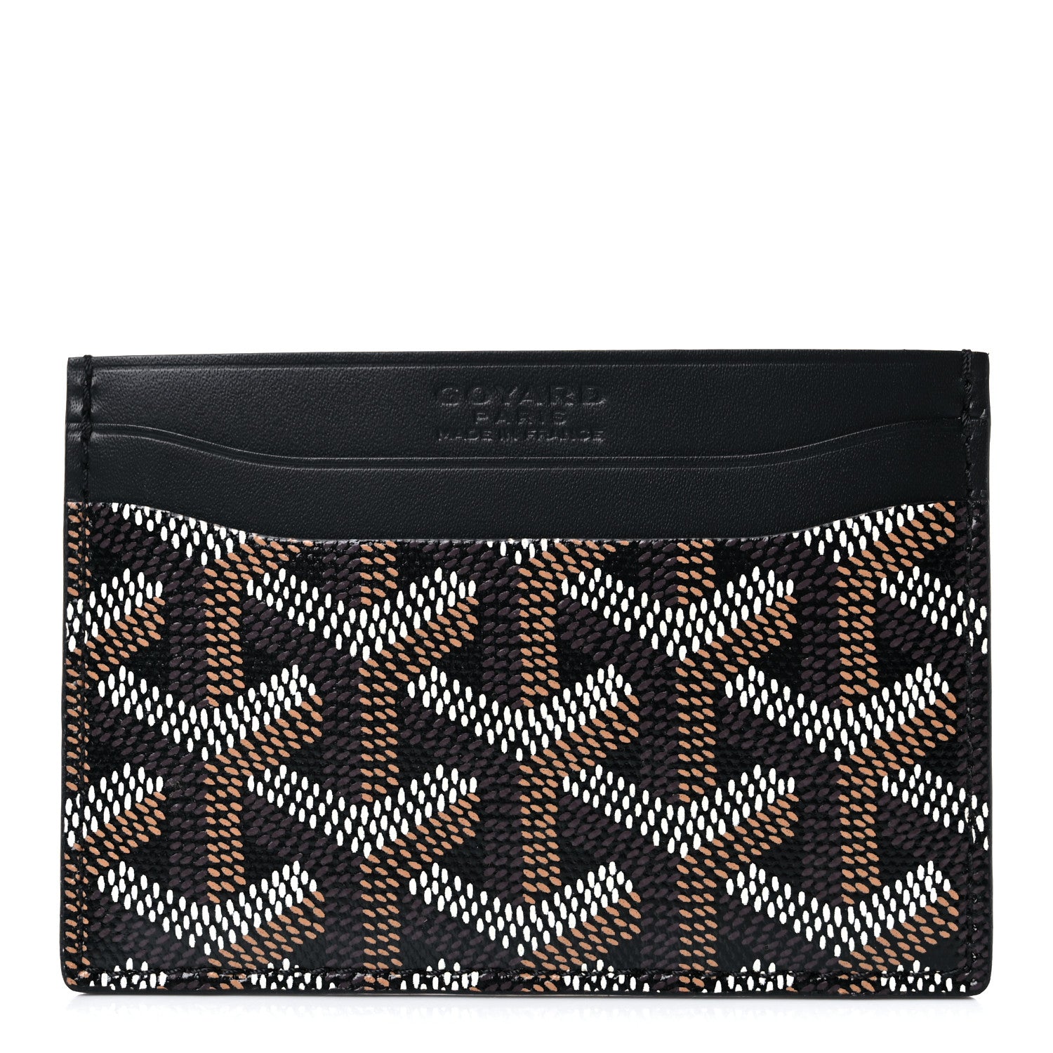 Goyard Goyardine Saint Sulpice Card Holder Black 1 of 7