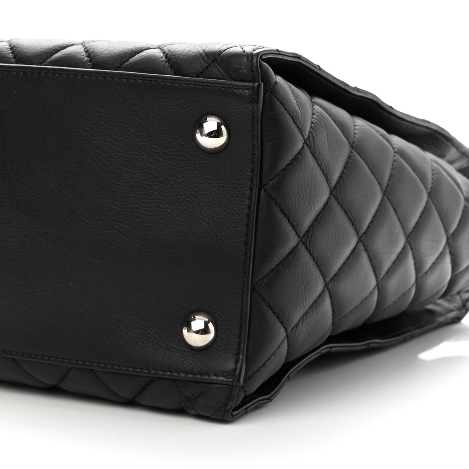 Chanel Calfskin Quilted Large Chic and Soft Shopping Tote Black 11 of 11