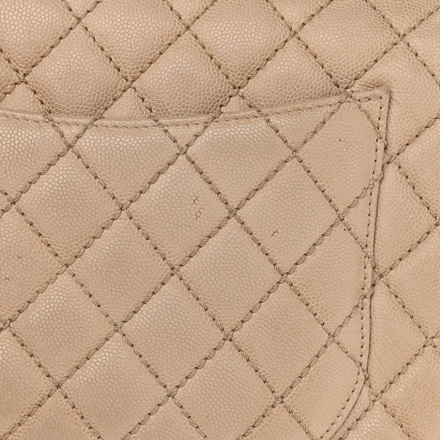 Chanel Caviar Quilted Medium Coco Handle Flap Light Beige 20 of 25