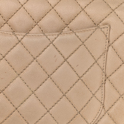 Chanel Caviar Quilted Medium Coco Handle Flap Light Beige 20 of 25