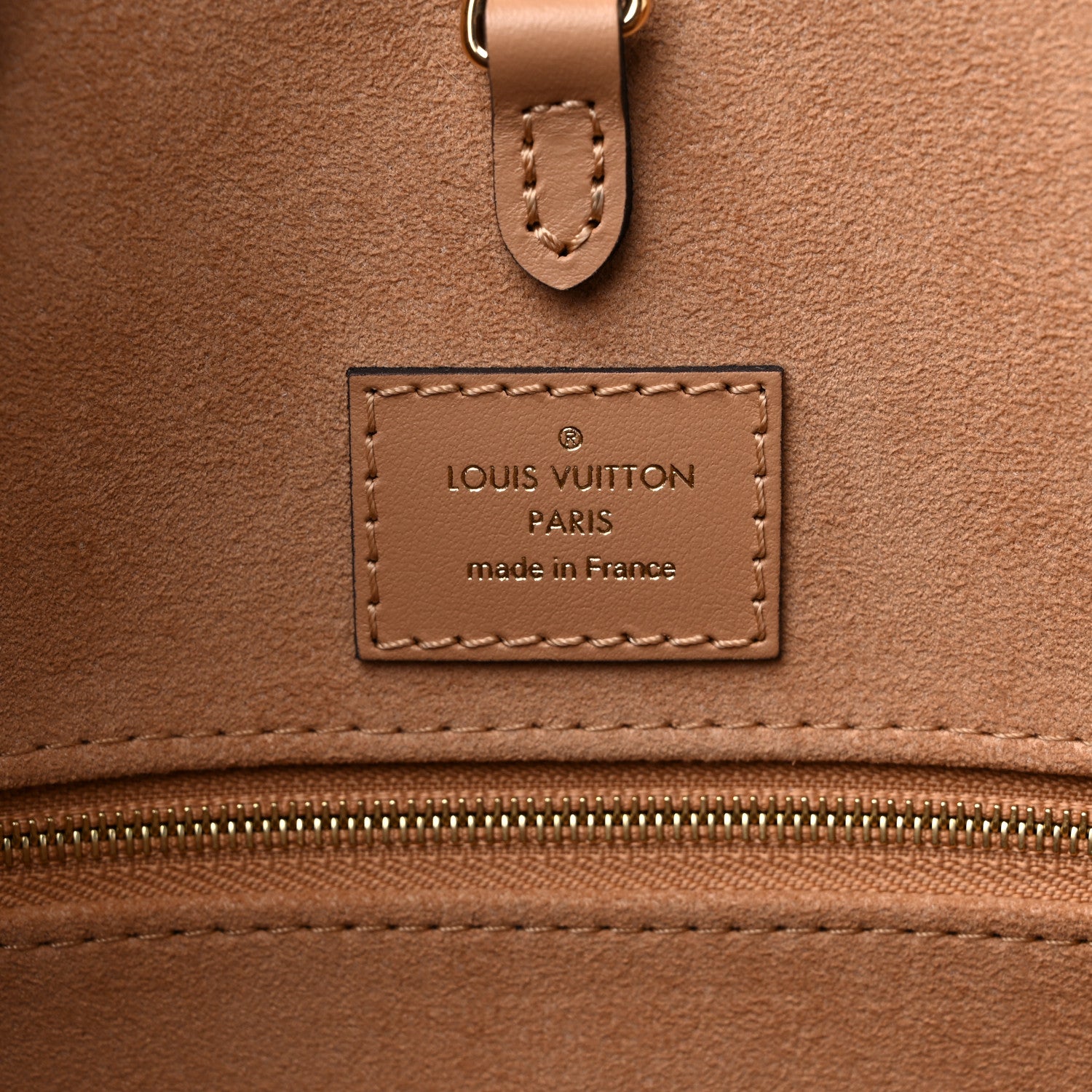 Louis Vuitton Empreinte Monogram Giant Onthego MM Arizona Creme 6 of 9