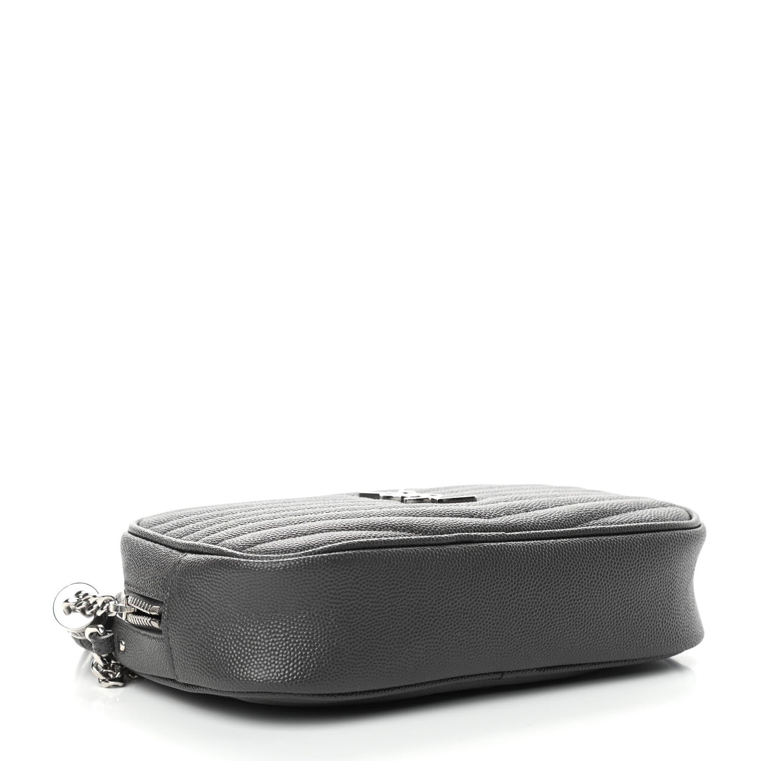 Saint Laurent Grain De Poudre Matelasse Monogram Mini Lou Camera Bag Asphalt 4 of 11